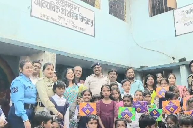 বিধান নগর পুলিশ ফাঁড়ির উদ্যোগে পালিত হলো শিশু দিবস