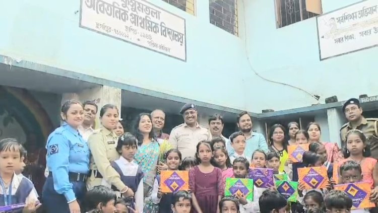 বিধান নগর পুলিশ ফাঁড়ির উদ্যোগে পালিত হলো শিশু দিবস